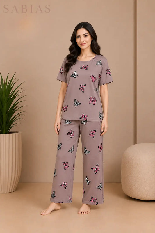 Butterflies Women Nightwear Set Sb0039
