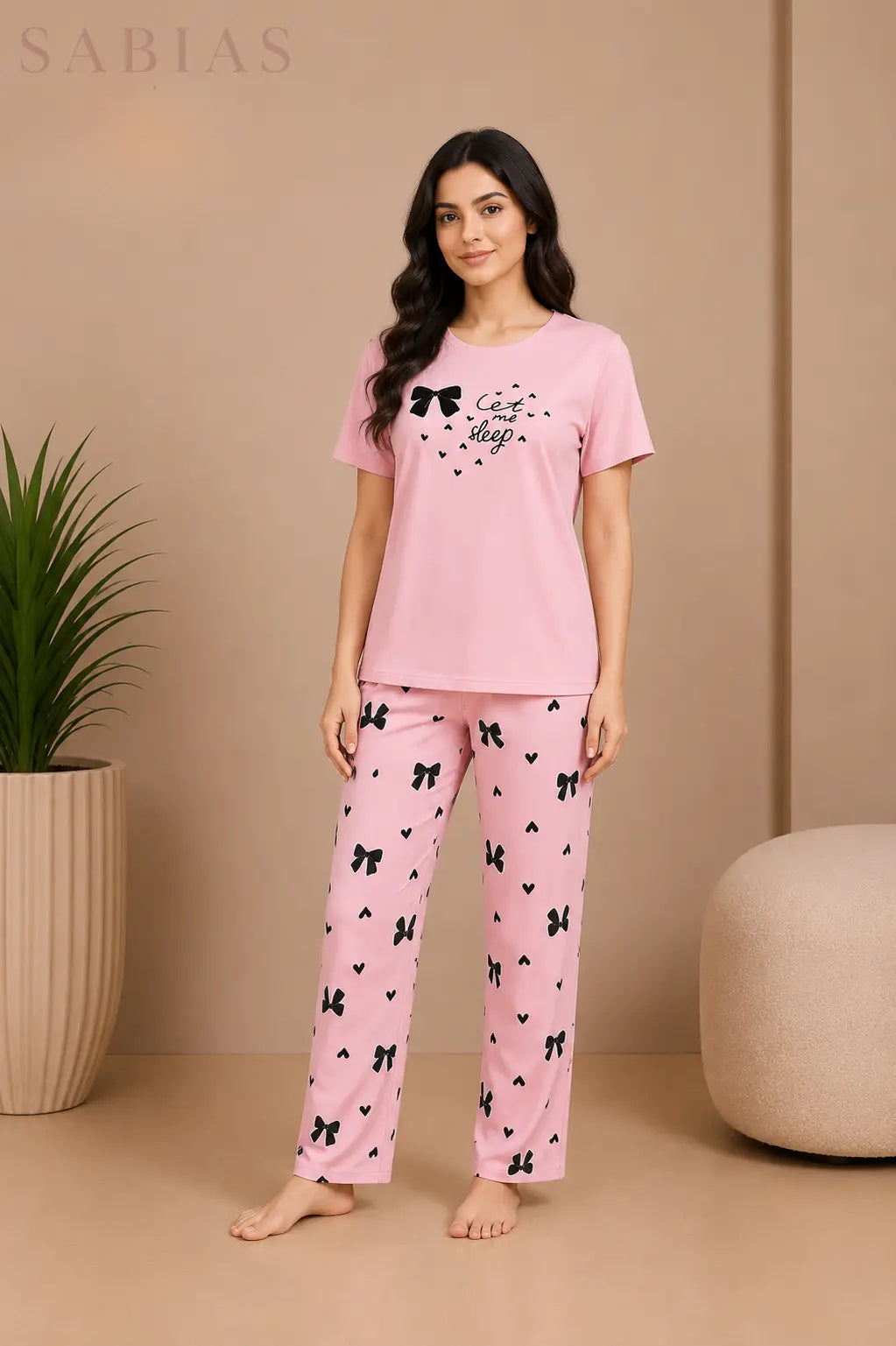 Pink Sleep Nightwear Set Sb0042