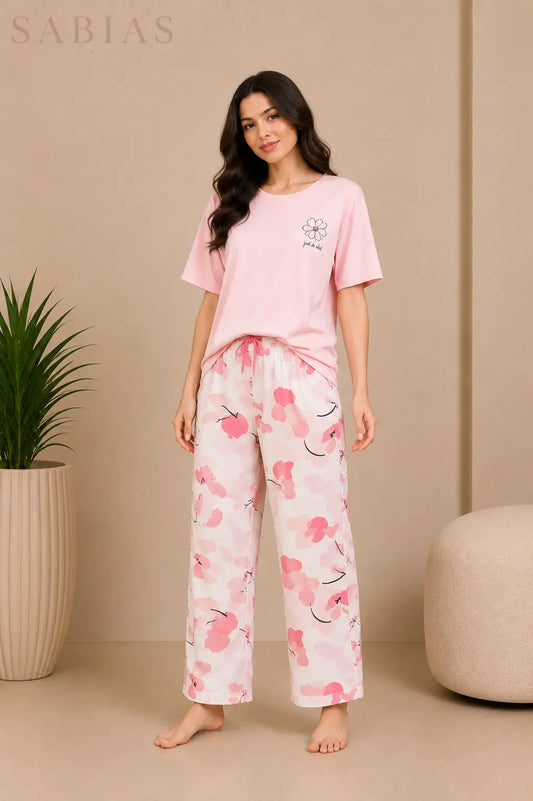 Soft Pink Women Nightwear Set Sb0050